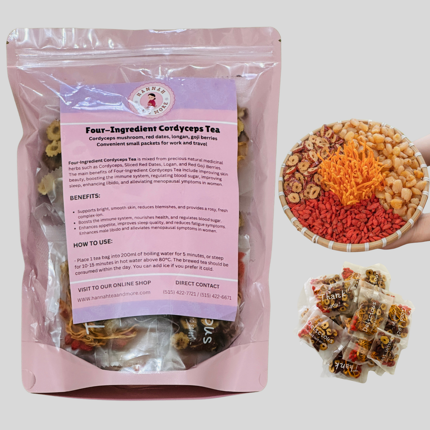 FOUR INGREDIENT CORDYCEPS TEA